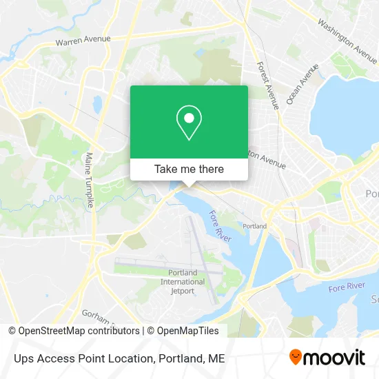 Ups Access Point Location map