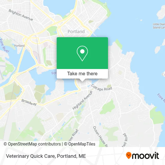 Veterinary Quick Care map