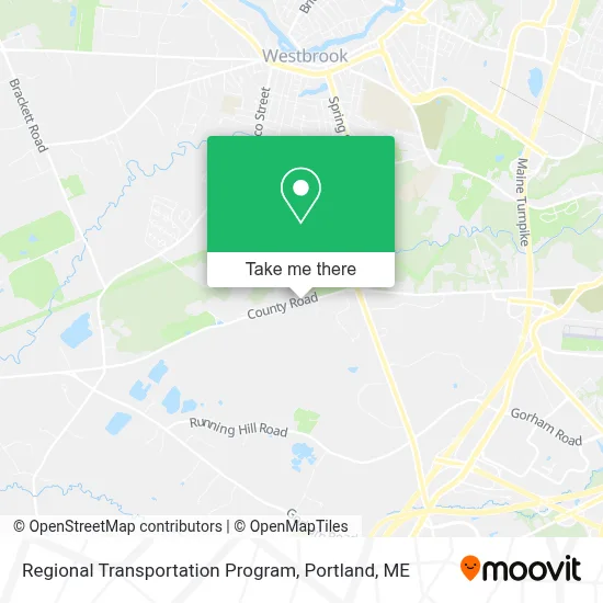 Regional Transportation Program map