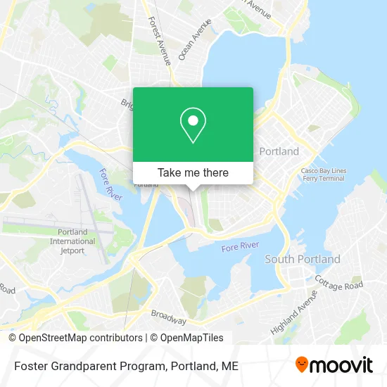 Foster Grandparent Program map