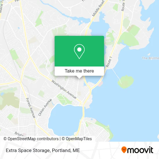 Extra Space Storage map