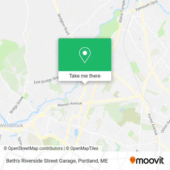 Beth's Riverside Street Garage map