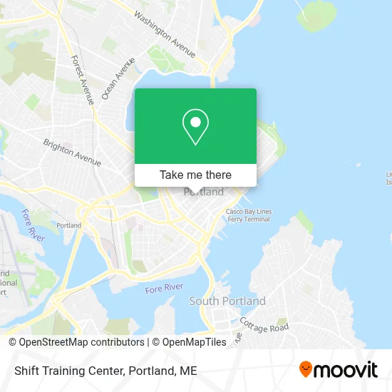 Shift Training Center map
