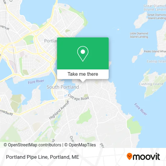 Portland Pipe Line map