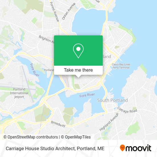 Carriage House Studio Architect map