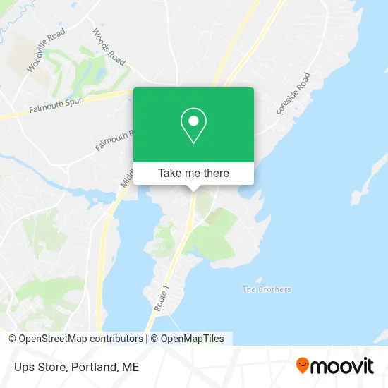 Ups Store map