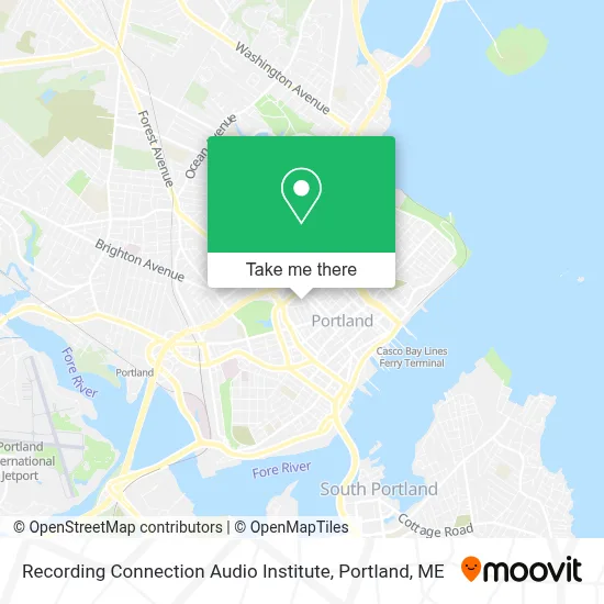 Recording Connection Audio Institute map