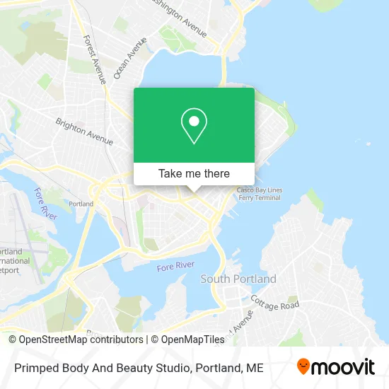 Primped Body And Beauty Studio map