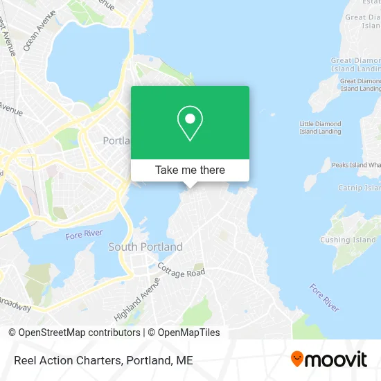 Reel Action Charters map