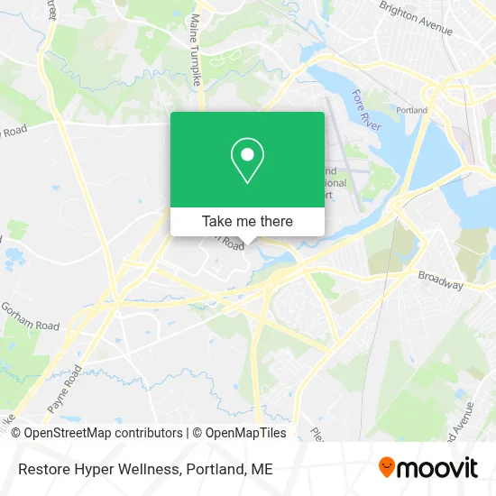 Restore Hyper Wellness map