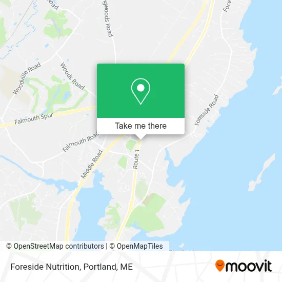 Foreside Nutrition map