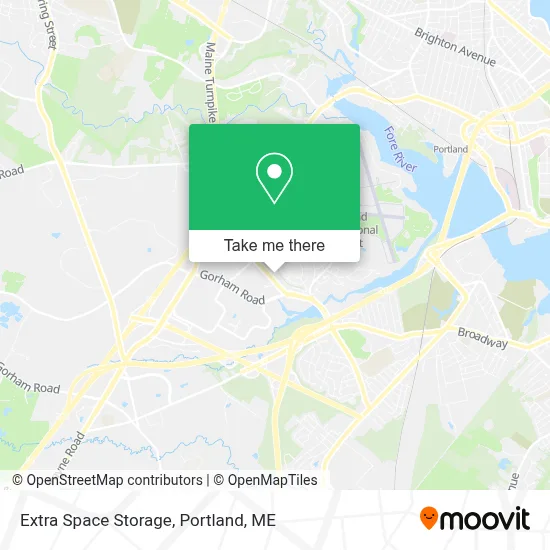 Extra Space Storage map