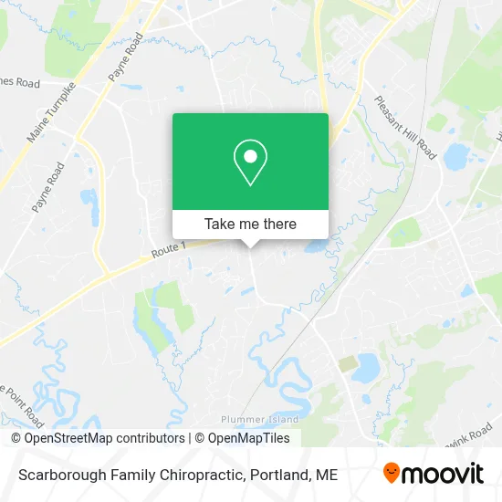 Scarborough Family Chiropractic map