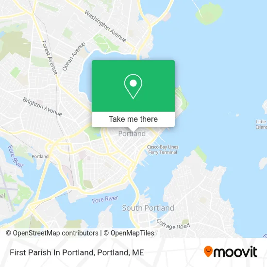 First Parish In Portland map
