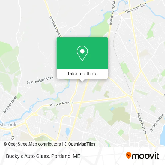 Bucky's Auto Glass map