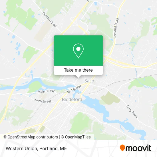 Western Union map