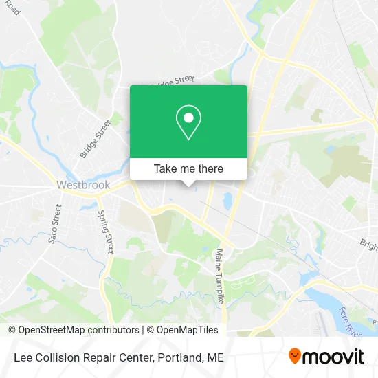 Lee Collision Repair Center map