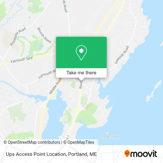Ups Access Point Location map