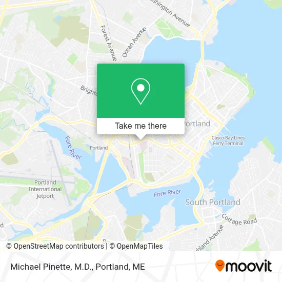 Michael Pinette, M.D. map