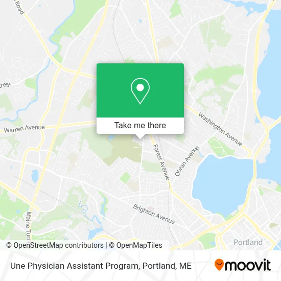 Une Physician Assistant Program map