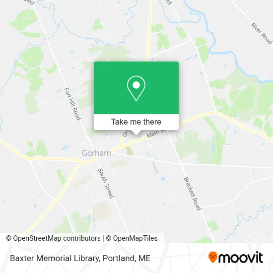 Baxter Memorial Library map