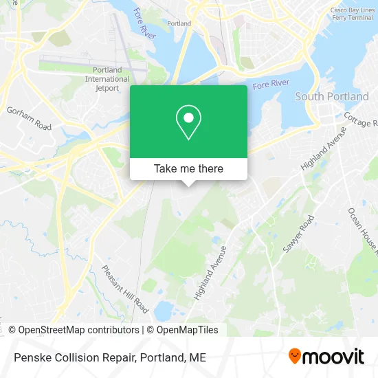Penske Collision Repair map