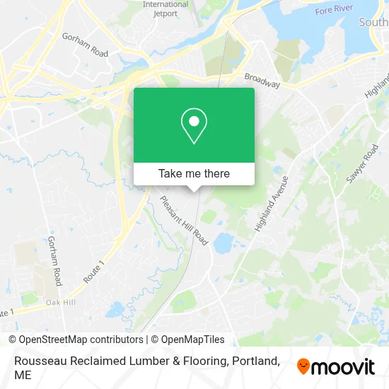 Rousseau Reclaimed Lumber & Flooring map
