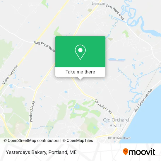 Yesterdays Bakery map