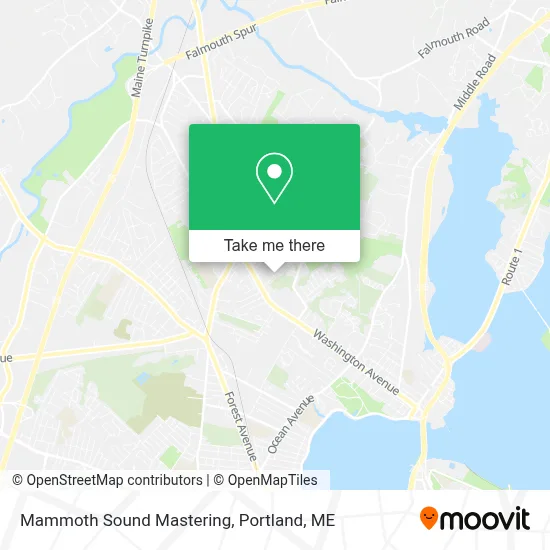 Mammoth Sound Mastering map