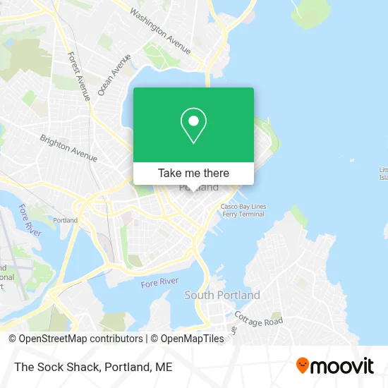 The Sock Shack map