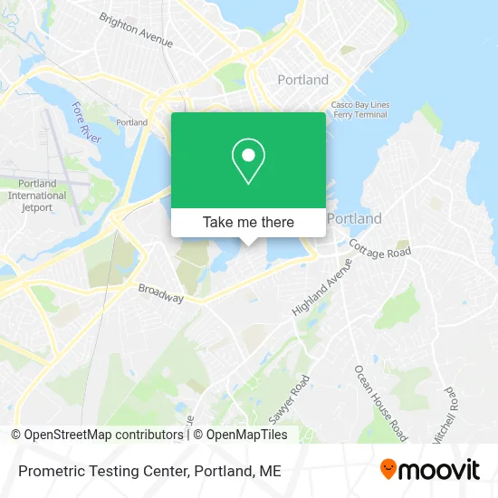 Prometric Testing Center map