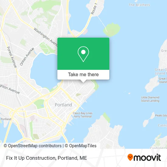 Fix It Up Construction map