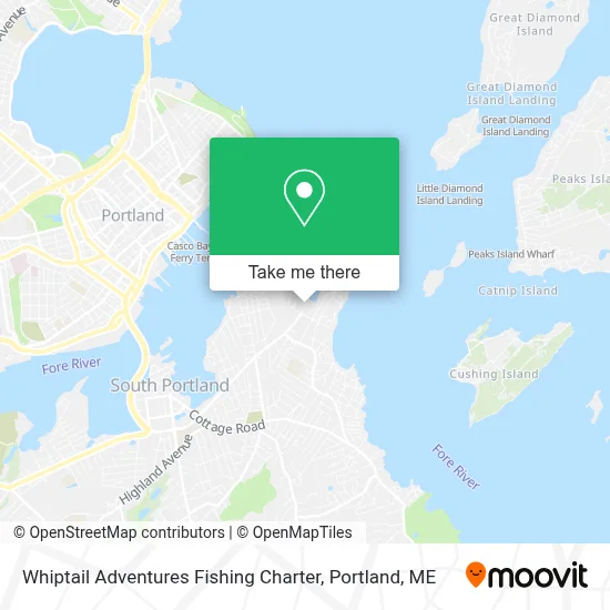Whiptail Adventures Fishing Charter map