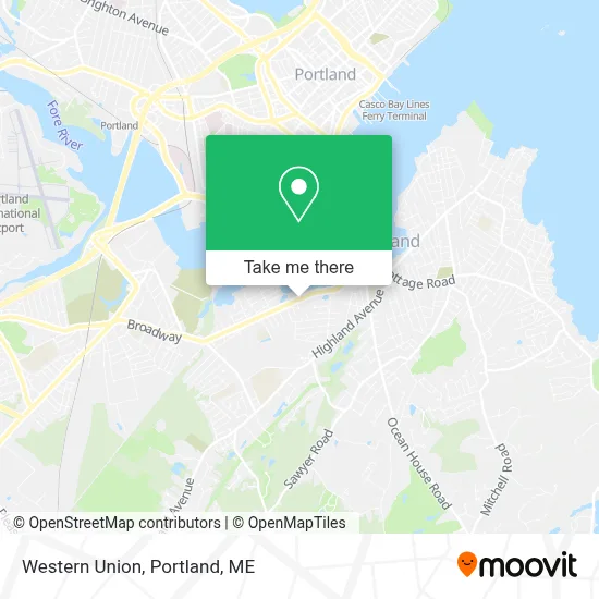 Western Union map