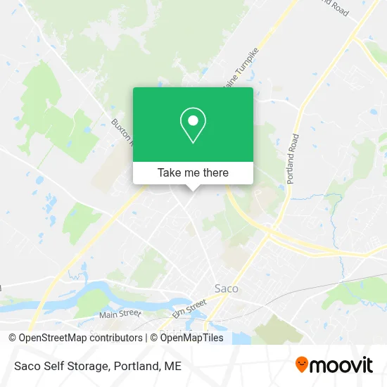 Saco Self Storage map