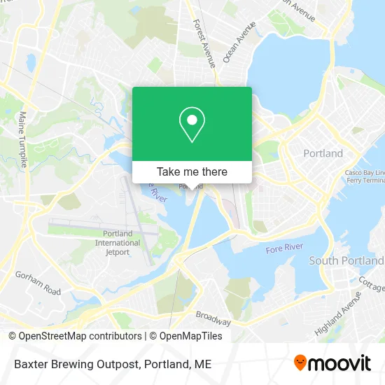 Baxter Brewing Outpost map