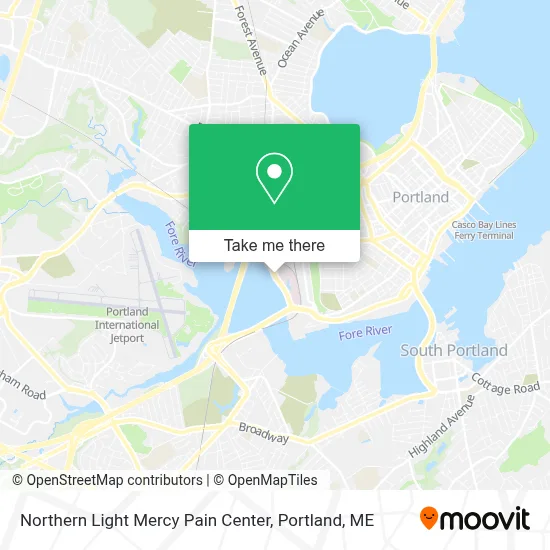 Northern Light Mercy Pain Center map