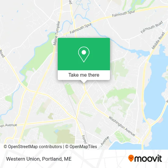 Western Union map