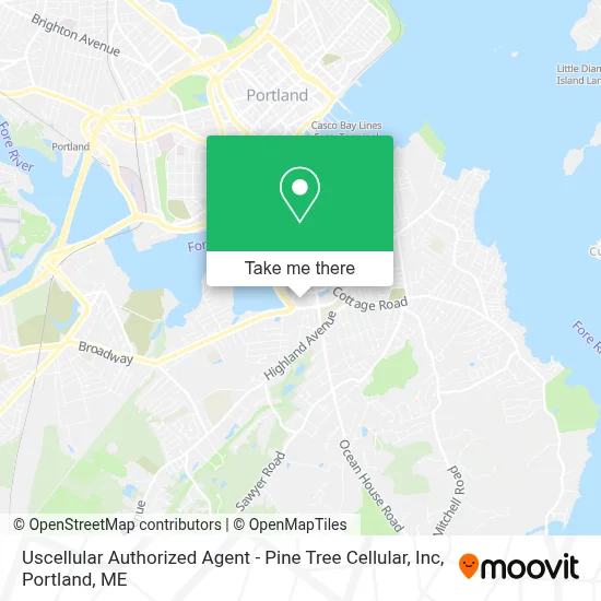 Uscellular Authorized Agent - Pine Tree Cellular, Inc map