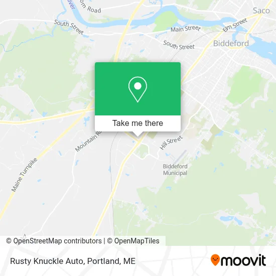 Rusty Knuckle Auto map