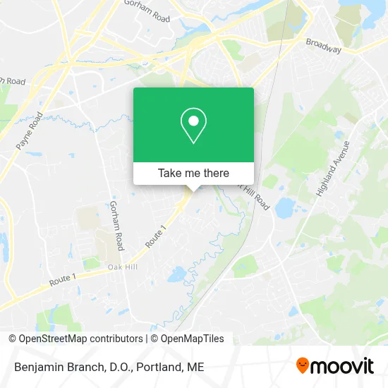 Benjamin Branch, D.O. map