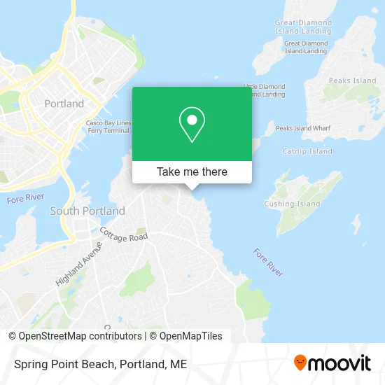 Spring Point Beach map