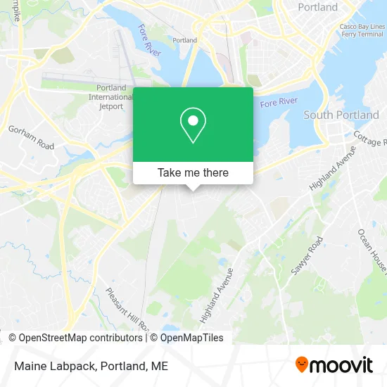 Maine Labpack map