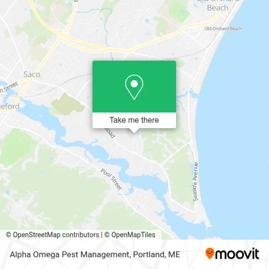 Alpha Omega Pest Management map