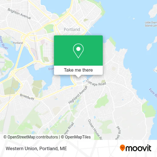 Western Union map