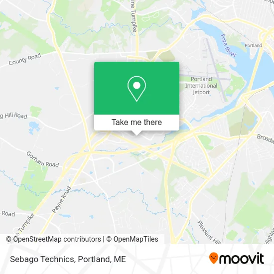 Sebago Technics map