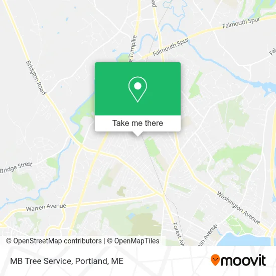 MB Tree Service map