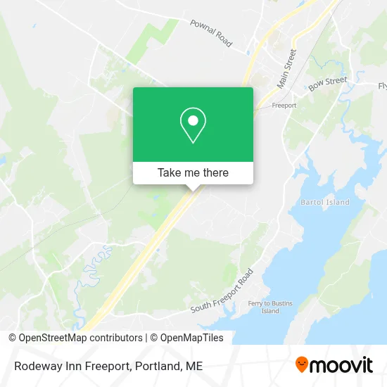 Rodeway Inn Freeport map