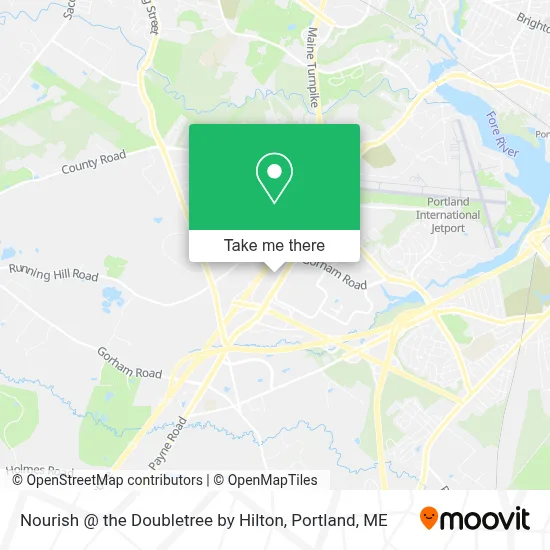Nourish @ the Doubletree by Hilton map
