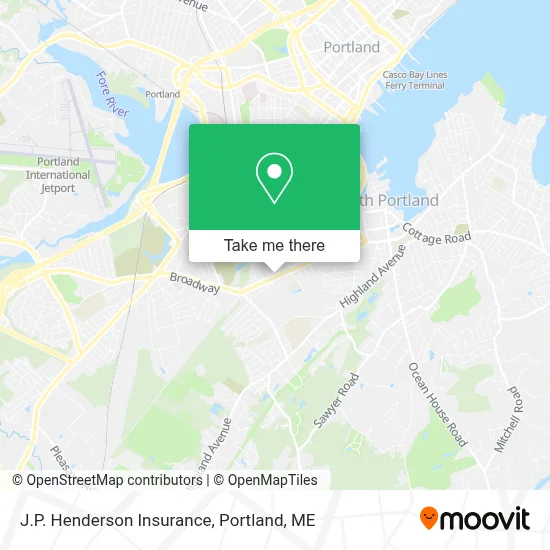 J.P. Henderson Insurance map